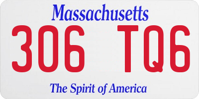 MA license plate 306TQ6
