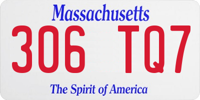 MA license plate 306TQ7