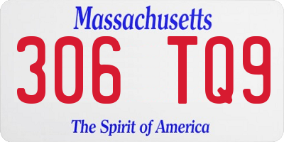MA license plate 306TQ9