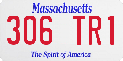 MA license plate 306TR1