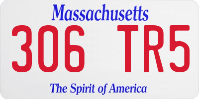 MA license plate 306TR5