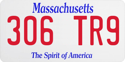 MA license plate 306TR9
