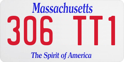 MA license plate 306TT1