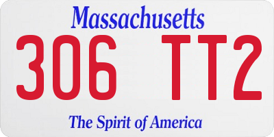 MA license plate 306TT2