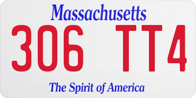MA license plate 306TT4