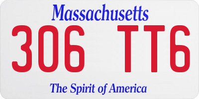 MA license plate 306TT6