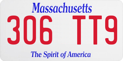 MA license plate 306TT9