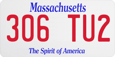 MA license plate 306TU2