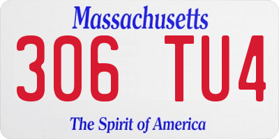 MA license plate 306TU4