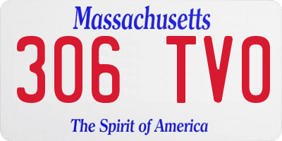 MA license plate 306TV0