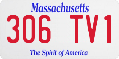 MA license plate 306TV1
