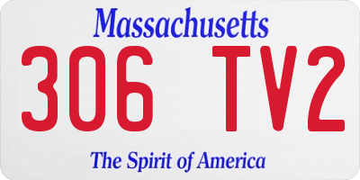 MA license plate 306TV2