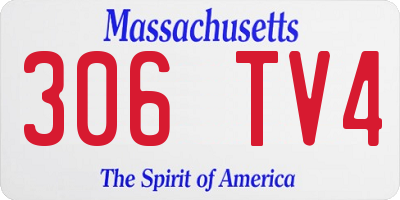 MA license plate 306TV4