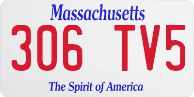 MA license plate 306TV5