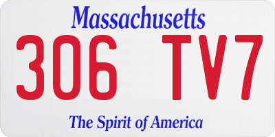 MA license plate 306TV7
