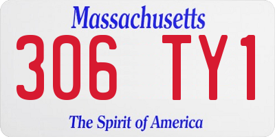 MA license plate 306TY1
