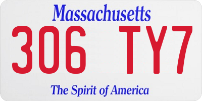 MA license plate 306TY7