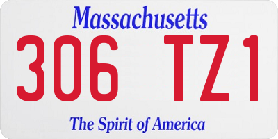 MA license plate 306TZ1