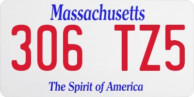 MA license plate 306TZ5