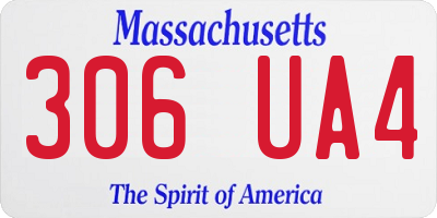MA license plate 306UA4
