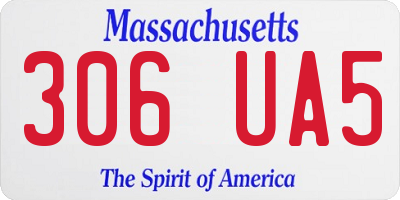 MA license plate 306UA5