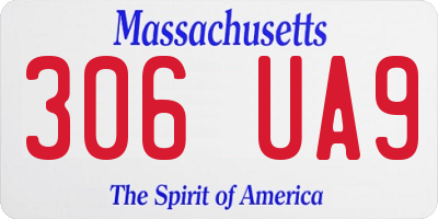 MA license plate 306UA9