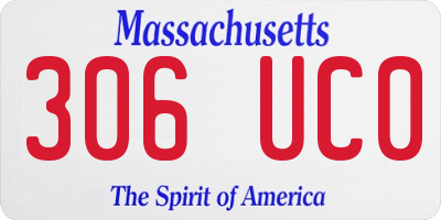 MA license plate 306UC0