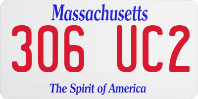 MA license plate 306UC2