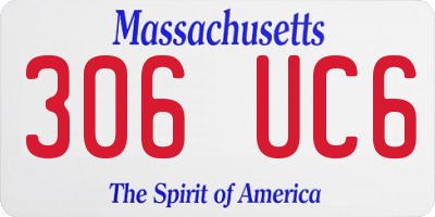 MA license plate 306UC6