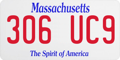MA license plate 306UC9