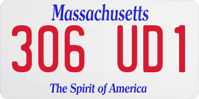 MA license plate 306UD1