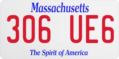 MA license plate 306UE6