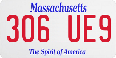 MA license plate 306UE9