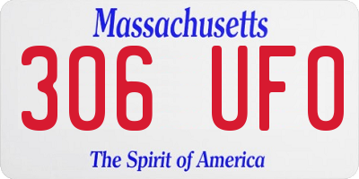 MA license plate 306UF0