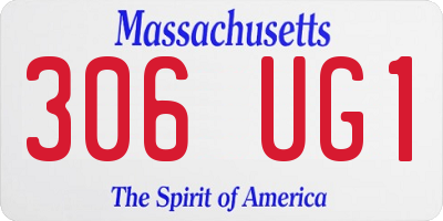 MA license plate 306UG1