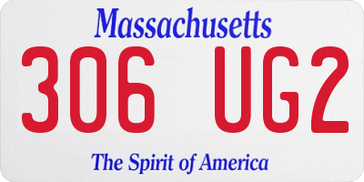 MA license plate 306UG2