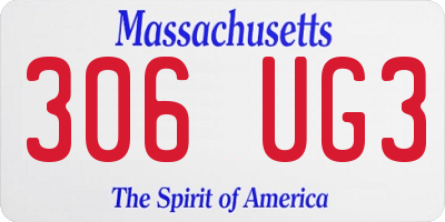 MA license plate 306UG3