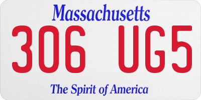 MA license plate 306UG5
