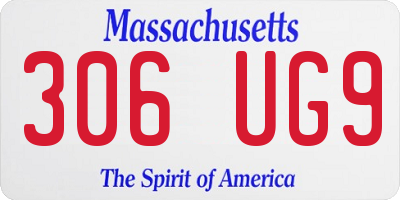 MA license plate 306UG9