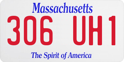MA license plate 306UH1
