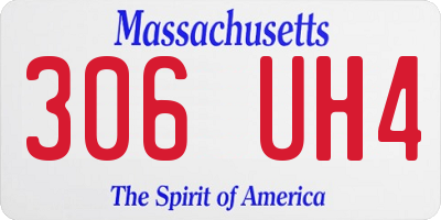 MA license plate 306UH4