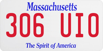MA license plate 306UI0