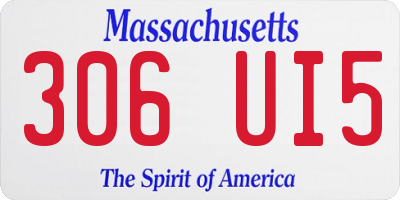 MA license plate 306UI5