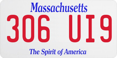 MA license plate 306UI9