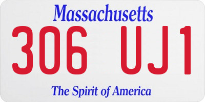 MA license plate 306UJ1