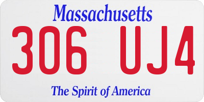 MA license plate 306UJ4