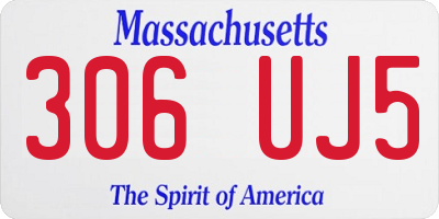 MA license plate 306UJ5