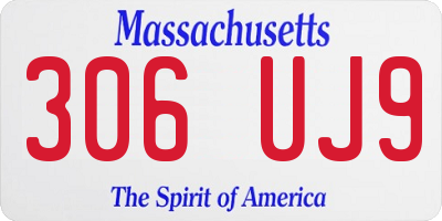MA license plate 306UJ9
