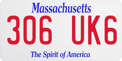 MA license plate 306UK6