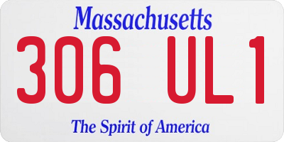 MA license plate 306UL1